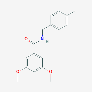 molecular formula C17H19NO3 B472620 3,5-dimethoxy-N-(4-methylbenzyl)benzamide CAS No. 349108-79-8