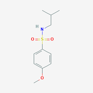 molecular formula C11H17NO3S B472630 N-isobutyl-4-methoxybenzenesulfonamide CAS No. 172738-60-2