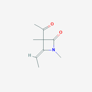 2-Azetidinone, 3-acetyl-4-ethylidene-1,3-dimethyl-, (Z)-(9CI)