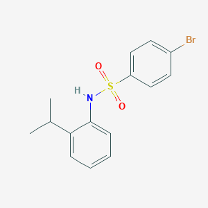 molecular formula C15H16BrNO2S B472660 4-bromo-N-(2-isopropylphenyl)benzenesulfonamide CAS No. 349404-82-6