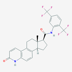 molecular formula C26H22F6N2O2 B047267 Desmethyl-6,8,10-triene Dutasteride CAS No. 952718-75-1