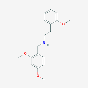 molecular formula C18H23NO3 B4726903 N-(2,4-DIMETHOXYBENZYL)-N-(2-METHOXYPHENETHYL)AMINE 