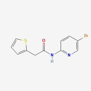 molecular formula C11H9BrN2OS B4726993 N-(5-bromopyridin-2-yl)-2-(thiophen-2-yl)acetamide 