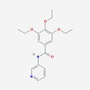 molecular formula C18H22N2O4 B472700 3,4,5-triethoxy-N-pyridin-3-ylbenzamide CAS No. 292052-76-7