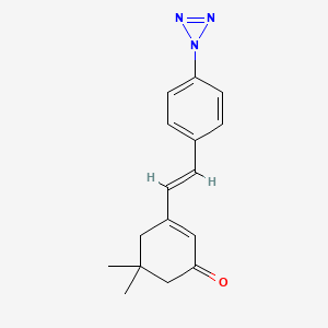 molecular formula C16H17N3O B4727187 5,5-Dimethyl-3-[(1E)-2-[4-(1H-triazirin-1-YL)phenyl]ethenyl]cyclohex-2-EN-1-one 