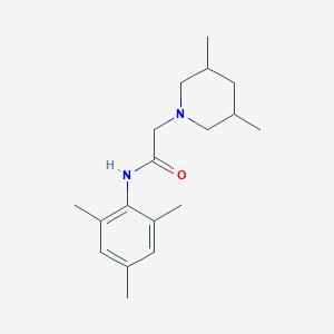molecular formula C18H28N2O B4727210 2-(3,5-dimethylpiperidin-1-yl)-N-(2,4,6-trimethylphenyl)acetamide 
