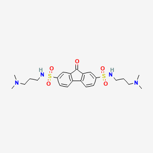 molecular formula C23H32N4O5S2 B4727265 N2,N7-BIS[3-(DIMETHYLAMINO)PROPYL]-9-OXO-9H-FLUORENE-2,7-DISULFONAMIDE 