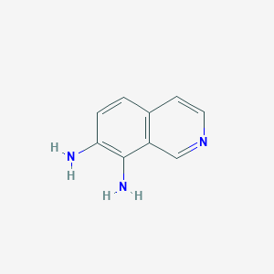 molecular formula C9H9N3 B047274 Isoquinoline-7,8-diamine CAS No. 120546-60-3