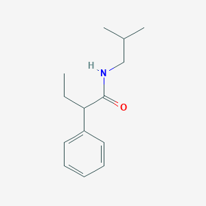 molecular formula C14H21NO B472764 N-(2-methylpropyl)-2-phenylbutanamide CAS No. 349431-98-7