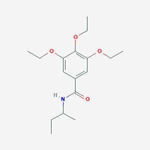 molecular formula C17H27NO4 B472775 N-(butan-2-yl)-3,4,5-triethoxybenzamide CAS No. 349114-98-3