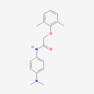 molecular formula C18H22N2O2 B472783 N-[4-(dimethylamino)phenyl]-2-(2,6-dimethylphenoxy)acetamide CAS No. 302574-79-4