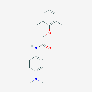 molecular formula C18H22N2O2 B472783 N-(4-(dimethylamino)phenyl)-2-(2,6-dimethylphenoxy)acetamide CAS No. 302574-79-4