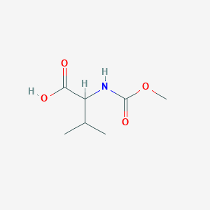 molecular formula C7H13NO4 B047279 2-[(甲氧羰基)氨基]-3-甲基丁酸 CAS No. 111398-44-8