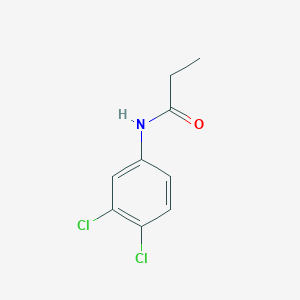 molecular formula C9H9Cl2NO<br>C6H3Cl2NHCOCH2CH3<br>C9H9Cl2NO B472794 Propanil CAS No. 709-98-8