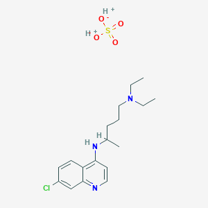 molecular formula C18H28ClN3O4S B047282 Chloroquine sulfate CAS No. 132-73-0