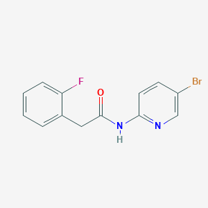 molecular formula C13H10BrFN2O B4728393 N-(5-bromopyridin-2-yl)-2-(2-fluorophenyl)acetamide 