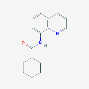 molecular formula C16H18N2O B472841 N-(quinolin-8-yl)cyclohexanecarboxamide CAS No. 666212-75-5