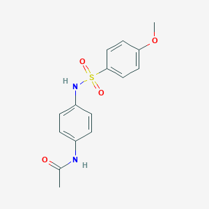 molecular formula C15H16N2O4S B472909 N-(4-{[(4-methoxyphenyl)sulfonyl]amino}phenyl)acetamide CAS No. 349131-57-3