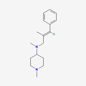 molecular formula C17H26N2 B4729098 N,1-dimethyl-N-[(E)-2-methyl-3-phenylprop-2-enyl]piperidin-4-amine 
