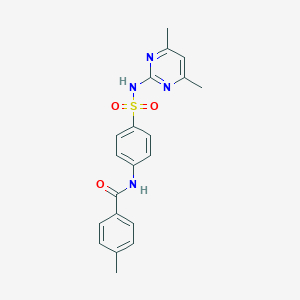 N-{4-[(4,6-dimethylpyrimidin-2-yl)sulfamoyl]phenyl}-4-methylbenzamide