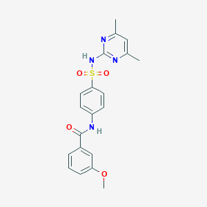 N-{4-[(4,6-dimethylpyrimidin-2-yl)sulfamoyl]phenyl}-3-methoxybenzamide