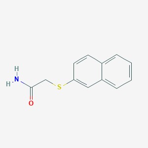 molecular formula C12H11NOS B4729557 2-(Naphthalen-2-ylthio)acetamide CAS No. 74616-66-3
