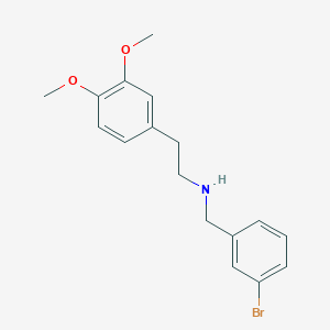 molecular formula C17H20BrNO2 B4729618 N-(3-BROMOBENZYL)-N-(3,4-DIMETHOXYPHENETHYL)AMINE 