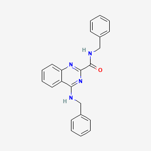 molecular formula C23H20N4O B4729743 N-benzyl-4-(benzylamino)quinazoline-2-carboxamide 