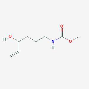 molecular formula C8H15NO3 B047304 methyl N-(4-hydroxyhex-5-enyl)carbamate CAS No. 116699-71-9