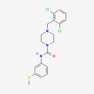 molecular formula C19H21Cl2N3OS B4730488 4-(2,6-DICHLOROBENZYL)-N-[3-(METHYLSULFANYL)PHENYL]-1-PIPERAZINECARBOXAMIDE 
