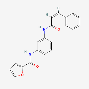 molecular formula C20H16N2O3 B4730872 N-[3-[[(Z)-3-phenylprop-2-enoyl]amino]phenyl]furan-2-carboxamide 