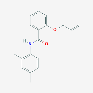 molecular formula C18H19NO2 B4730931 N-(2,4-dimethylphenyl)-2-prop-2-enoxybenzamide 