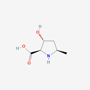 molecular formula C6H11NO3 B047311 (2R,3R,5R)-3-Hydroxy-5-methylpyrrolidine-2-carboxylic acid CAS No. 114717-08-7