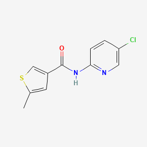 molecular formula C11H9ClN2OS B4731162 N-(5-chloropyridin-2-yl)-5-methylthiophene-3-carboxamide 