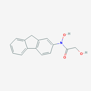 molecular formula C15H13NO3 B047312 N-Hydroxy-2-glycolylaminofluorene CAS No. 111959-98-9