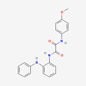 molecular formula C21H19N3O3 B4731258 N-(2-anilinophenyl)-N'-(4-methoxyphenyl)ethanediamide 
