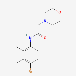 molecular formula C14H19BrN2O2 B4731292 N-(4-bromo-2,3-dimethylphenyl)-2-(morpholin-4-yl)acetamide 