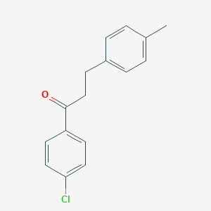 molecular formula C16H15ClO B047313 4'-Chloro-3-(4-methylphenyl)propiophenone CAS No. 117825-87-3