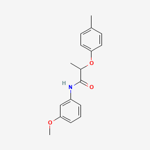 molecular formula C17H19NO3 B4731363 N-(3-methoxyphenyl)-2-(4-methylphenoxy)propanamide 