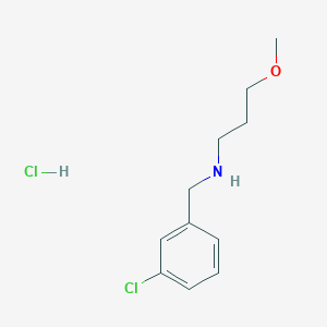 molecular formula C11H17Cl2NO B4731401 N-(3-chlorobenzyl)-3-methoxy-1-propanamine hydrochloride 
