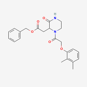molecular formula C23H26N2O5 B4731605 Benzyl {1-[(2,3-dimethylphenoxy)acetyl]-3-oxopiperazin-2-yl}acetate 