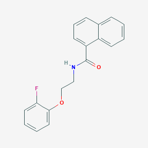 molecular formula C19H16FNO2 B4731689 N-[2-(2-fluorophenoxy)ethyl]naphthalene-1-carboxamide 