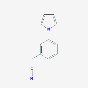 molecular formula C12H10N2 B047319 2-(3-Pyrrol-1-ylphenyl)acetonitrile CAS No. 112575-86-7