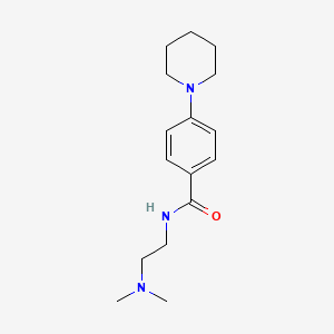 molecular formula C16H25N3O B4731957 N-[2-(dimethylamino)ethyl]-4-(1-piperidinyl)benzamide 