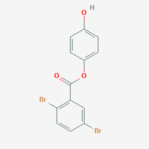 molecular formula C13H8Br2O3 B473208 Benzoic acid, 2,5-dibromo-, 4-hydroxyphenyl ester CAS No. 791796-06-0