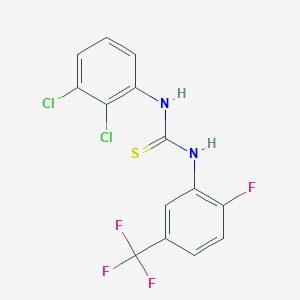 molecular formula C14H8Cl2F4N2S B4732155 N-(2,3-dichlorophenyl)-N'-[2-fluoro-5-(trifluoromethyl)phenyl]thiourea 