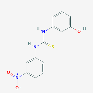 molecular formula C13H11N3O3S B4732166 N-(3-hydroxyphenyl)-N'-(3-nitrophenyl)thiourea 
