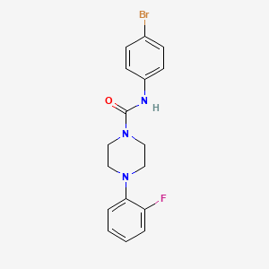molecular formula C17H17BrFN3O B4732233 N-(4-bromophenyl)-4-(2-fluorophenyl)piperazine-1-carboxamide 