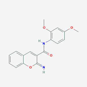 molecular formula C18H16N2O4 B4732360 N-(2,4-dimethoxyphenyl)-2-imino-2H-chromene-3-carboxamide 
