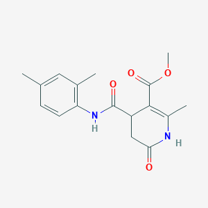 molecular formula C17H20N2O4 B4732456 Methyl 4-[(2,4-dimethylphenyl)carbamoyl]-2-methyl-6-oxo-1,4,5,6-tetrahydropyridine-3-carboxylate 